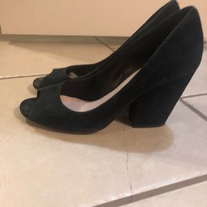 Vince Camuto black suede heels. Size 7.5